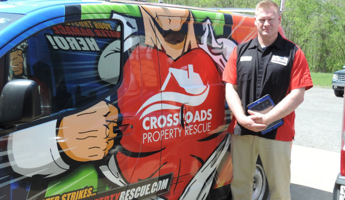 Crossroadspropertyrescue service vehicle