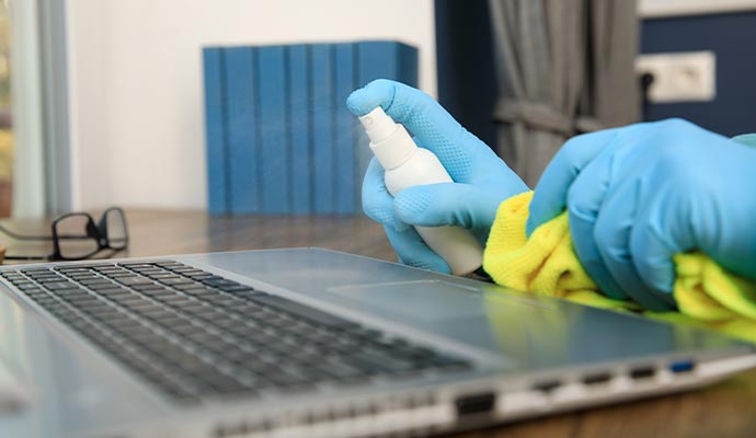 Electronic device decontamination service