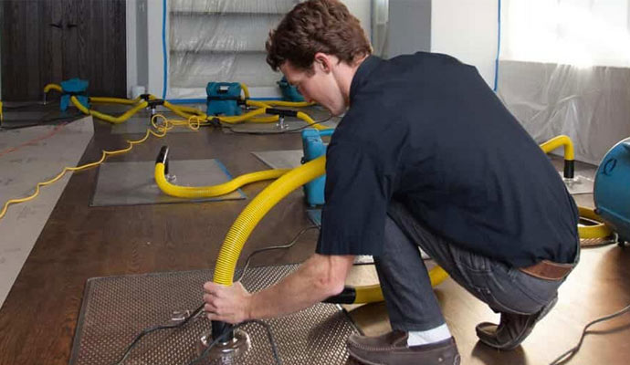 Professional water damage restoration