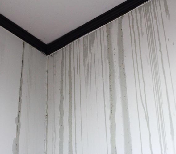 Water stained wall